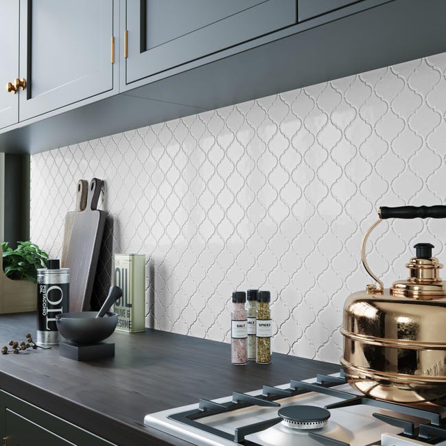 Leroymerlin Mosaico in ceramica Antik Lantern bianco L 24.1 x L 24.1cm x Sp. 6 mm Promozione Limitata