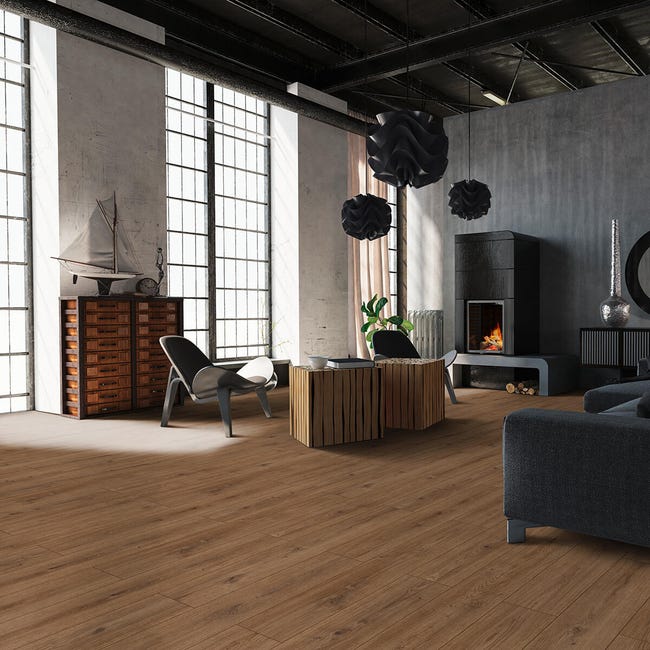 Leroymerlin Pavimento laminato ARTENS Waterwood marrone resistente all'acqua Sp 7mm Prezzo Ridotto