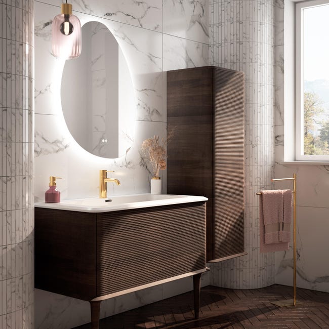 Leroymerlin Piastrella da pavimento e rivestimento interno ed esterno rettificato Silk Marble in gres porcellanato satinato grigio 120 x 60cm Sp. 9.2 mm traffico molto intenso (pei 5/5) Outlet