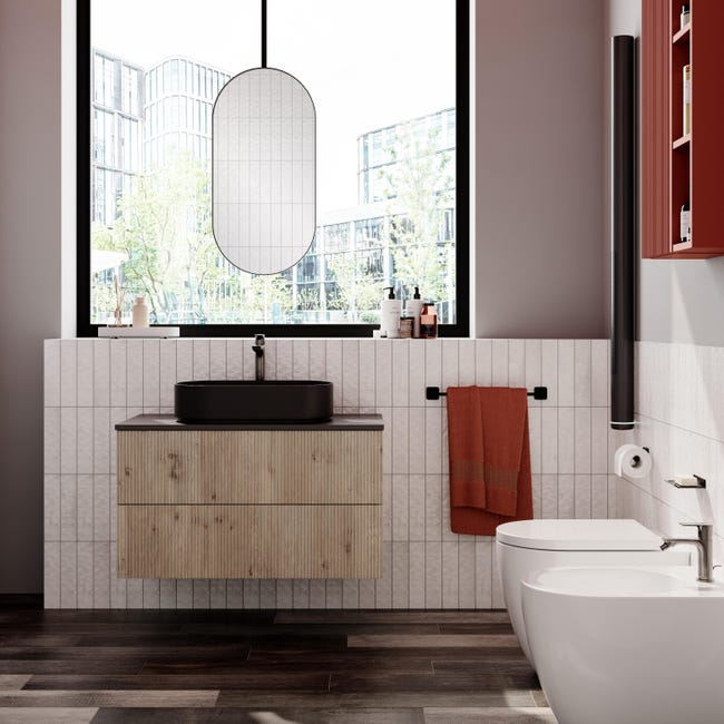 Leroymerlin Piastrella da pavimento e rivestimento interno ARTURI in gres naturale smaltato opaco multicolore 15 x 90cm Sp. 8.8 mm traffico medio forte (pei 3/5) R9 Vendita Economica
