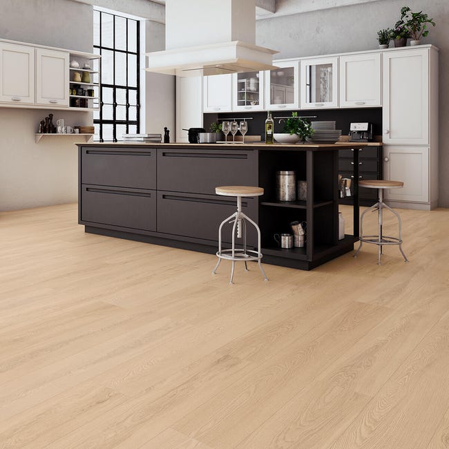 Leroymerlin Pavimento laminato ARTENS Grandis Light Natural XL rovere chiaro resistente all'acqua Sp 10mm Saldi Di Fabbrica