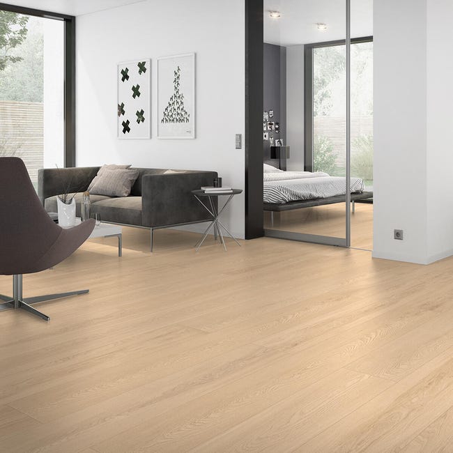 Leroymerlin Pavimento laminato ARTENS Grandis Light Natural XL rovere chiaro resistente all'acqua Sp 10mm Saldi Di Fabbrica