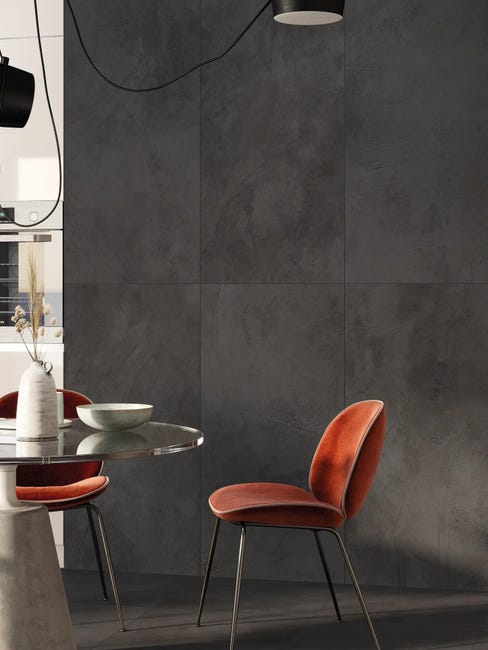 Leroymerlin Piastrella da pavimento e rivestimento interno rettificato Kaleidos in gres porcellanato smaltato opaco antracite 120 x 60cm Sp. 9 mm traffico intenso (pei 4/5) R9 Vendite Flash