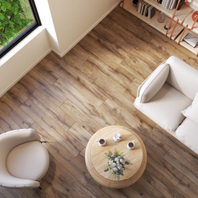 Leroymerlin Pavimento laminato ARTENS DESIGN Orebro marrone resistente all'acqua Sp 8mm Negozio