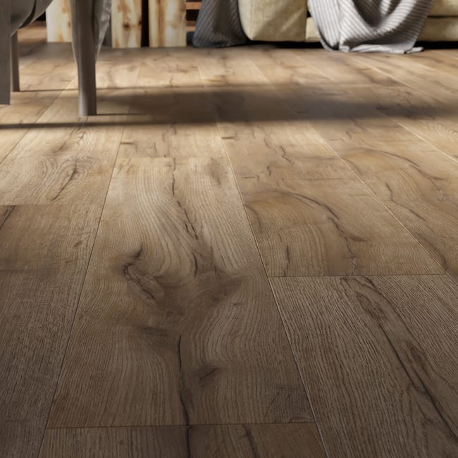 Leroymerlin Pavimento laminato ARTENS DESIGN Orebro marrone resistente all'acqua Sp 8mm Negozio