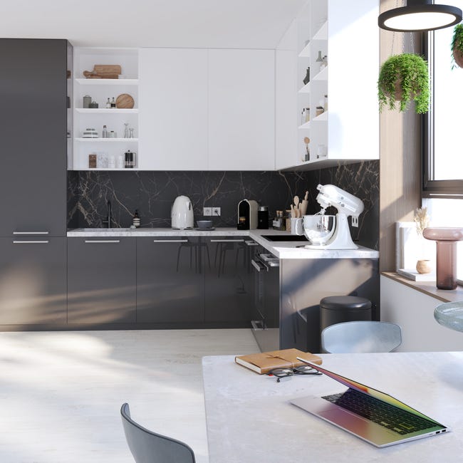 Leroymerlin Pavimento laminato ARTENS DESIGN Nuiza grigio resistente all'acqua Sp 8mm In Saldo