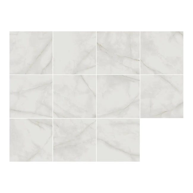 Leroymerlin Piastrella da pavimento e rivestimento interno BALTRA in gres naturale lucido grigio 45 x 45cm Sp. 8.5 mm traffico intenso (pei 4/5) Nuova
