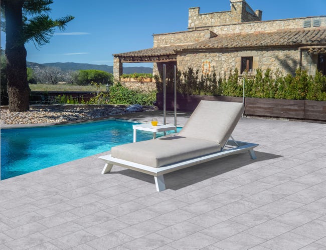 Leroymerlin Piastrella da pavimento esterno Ventasso in gres porcellanato grigio 40 x 20cm Sp. 7.4 mm traffico medio forte (pei 3/5) R10 Negozio online di fabbrica