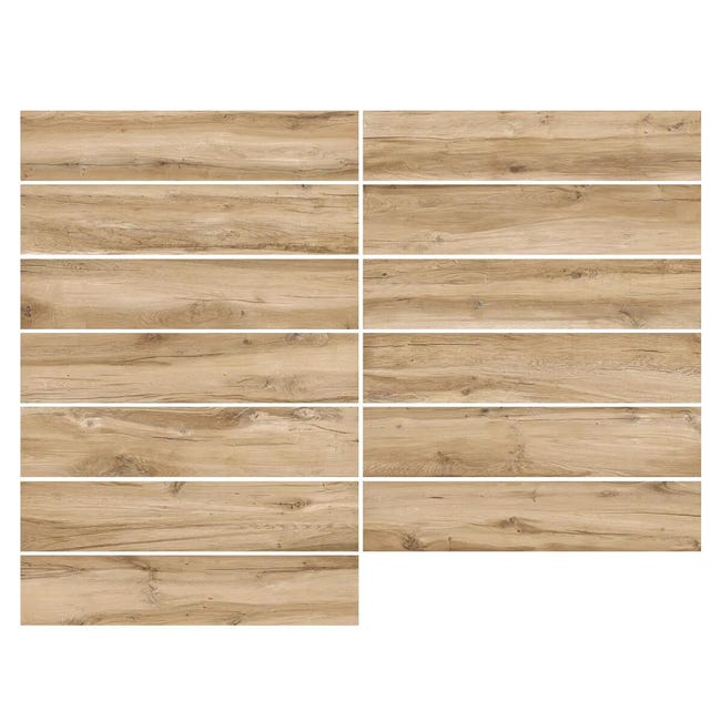 Leroymerlin Piastrella da pavimento e rivestimento interno rettificato BLAZE in gres porcellanato opaco 149.5 x 30cm Sp. 10 mm traffico intenso (pei 4/5) R9 Fornitura limitata