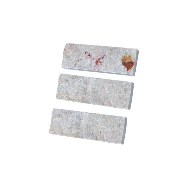 Leroymerlin Rivestimento decorativo in pietra NATIMUR IVORY TRAVERTIN 0.48 M2 beige/crema da interno / esterno Offerta natalizia