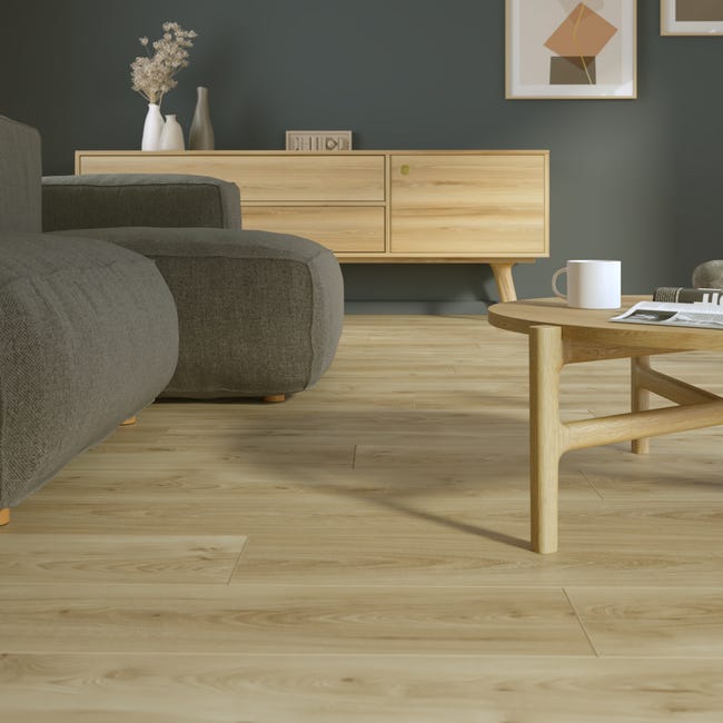 Leroymerlin Pavimento laminato ARTENS Malte beige resistente all'acqua Sp 10mm Offerta Pasqua