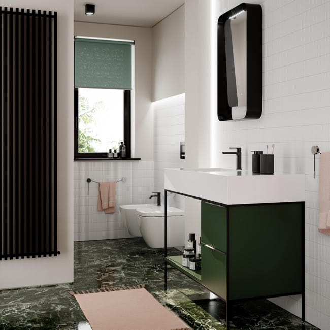 Leroymerlin Piastrella da pavimento e rivestimento interno rettificato Marble Vision in gres porcellanato smaltato lappato verde 60 x 60cm Sp. 9 mm traffico medio forte (pei 3/5) Offerta Giorno del Papà