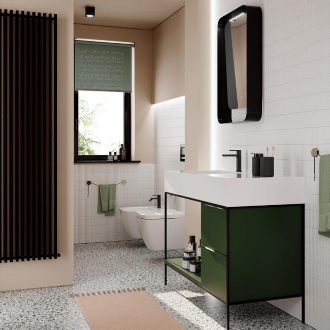 Leroymerlin Piastrella da pavimento e rivestimento interno rettificato Marble Vision in gres porcellanato smaltato lappato verde 60 x 60cm Sp. 9 mm traffico medio forte (pei 3/5) Offerta Giorno del Papà