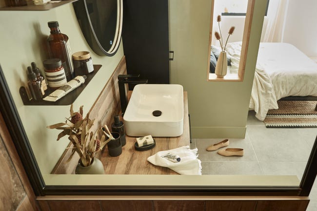 Leroymerlin Rubinetto per lavabo Studio nero cromato opaco SENSEA H 35 cm Nuovi prodotti