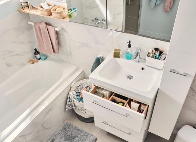 Leroymerlin Rubinetto per lavabo a canna media Essential cromato lucido SENSEA H 15.05 cm Bestseller