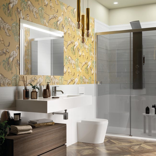Leroymerlin Vaso WC filomuro SENSEA compacta sedile incluso P 55 x L 36 x H 39.5 cm bianco Super Saving Price