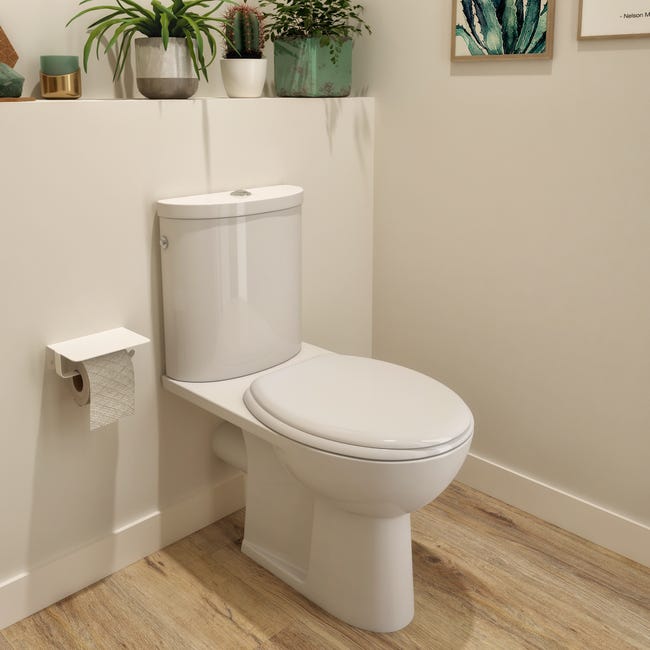 Leroymerlin Copriwater ovale universale POP SENSEA legno bianco Offerta settimanale