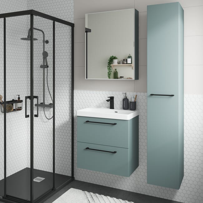 Leroymerlin Anta mobile da bagno verde SENSEA L 30 x H 172.9 x Sp 1.8 cm Rilascio limitato