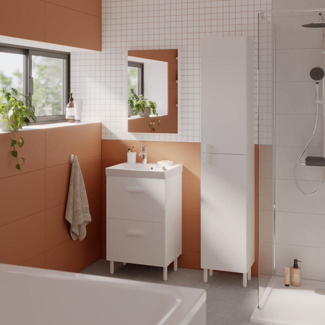 Leroymerlin Lavabo integrale a incasso bacino al centro rettangolare Easy L 51.4 x H 6 x P 42.4 cm in ceramica bianco Ultimi tre giorni