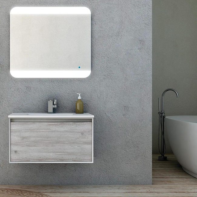 Leroymerlin Lavabo da appoggio New a incasso rettangolare in ceramica L 75 x P 46 x H 1.8 cm bianco Ultimo giorno