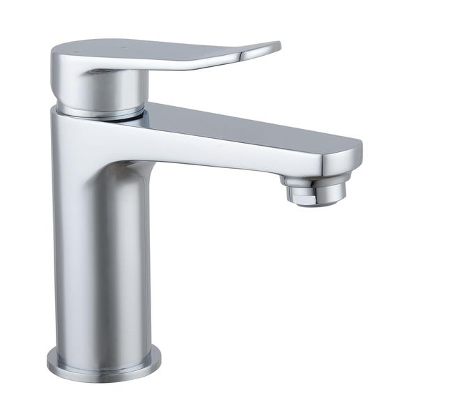 Leroymerlin Rubinetto per lavabo a canna media Bora cromato lucido SENSEA H 15.69 cm Fino al 50% di sconto