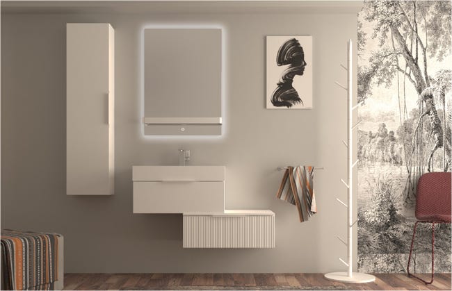 Leroymerlin Mensola in acciaio per specchio Modula L 66 x P 10 x H 5 cm Fino al 55% di sconto