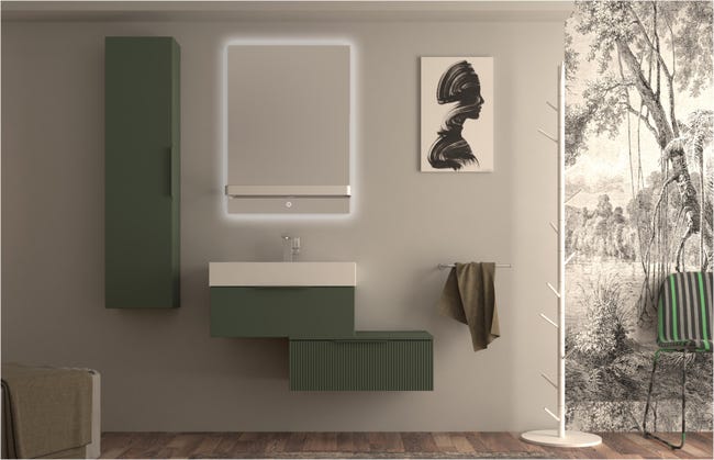 Leroymerlin Mensola in acciaio per specchio Modula L 66 x P 10 x H 5 cm Fino al 55% di sconto