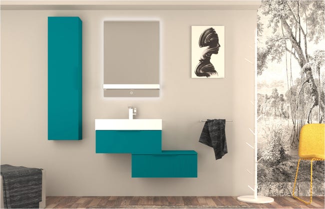 Leroymerlin Mensola in acciaio per specchio Modula L 66 x P 10 x H 5 cm Fino al 55% di sconto