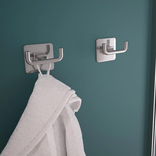 Leroymerlin Gancio adesivo METAFORM Cold Wind 2 ganci portata massima kg Black Friday Prezzi