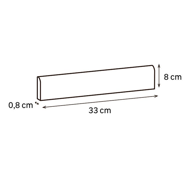 Leroymerlin Piastrella battiscopa Tundra colore grigio H 8 x Sp 8 mm 50% di sconto per tempo limitato