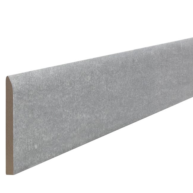 Leroymerlin Piastrella battiscopa Karin colore grigio H 7.5 x L 123 cm x Sp 8 mm Nuovo