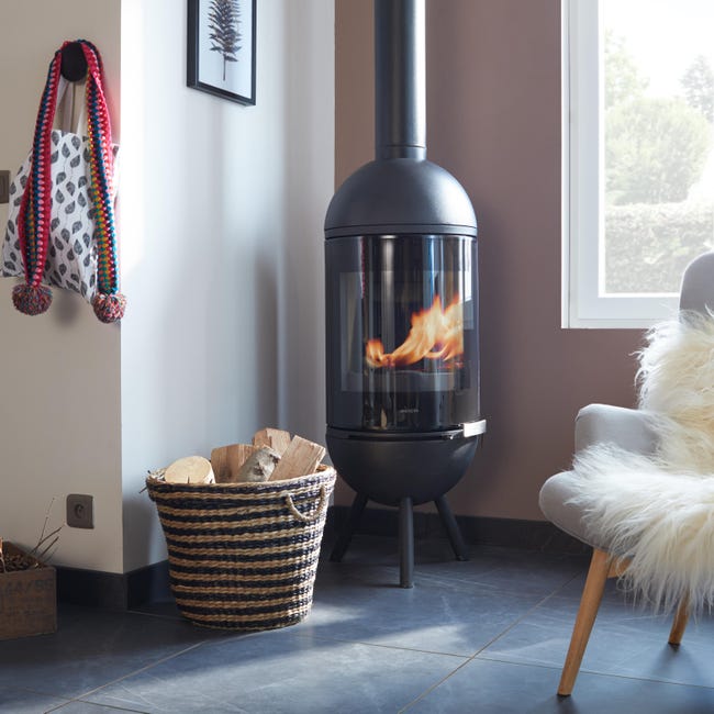 Leroymerlin Piastrella da pavimento interno rettificato Murano in gres porcellanato opaco nero 60 x 60cm Sp. 9 mm traffico intenso (pei 4/5) R9 Spedizione Gratuita