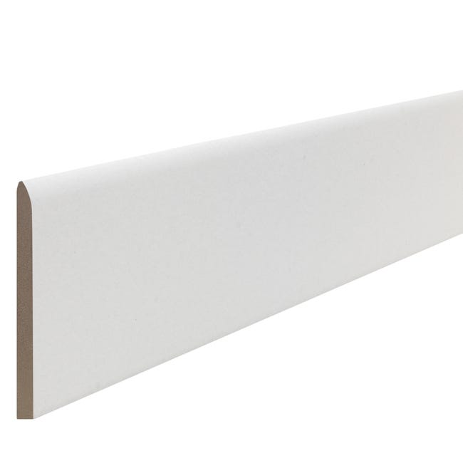 Leroymerlin Piastrella battiscopa Matt colore bianco H 8 x L 33 cm x Sp 8 mm Soddisfazione Garantita