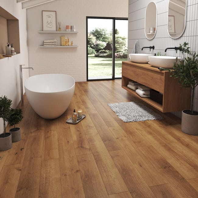 Leroymerlin Pavimento laminato ARTENS DESIGN WESTPORT larice chiaro resistente all'acqua Sp 10mm Negozi Online
