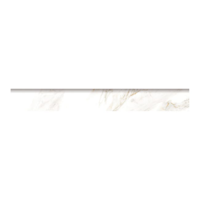 Leroymerlin Piastrella battiscopa Remix marble colore bianco H 0.74 x L 60 cm x Sp 7.4 mm Fino Al -60%