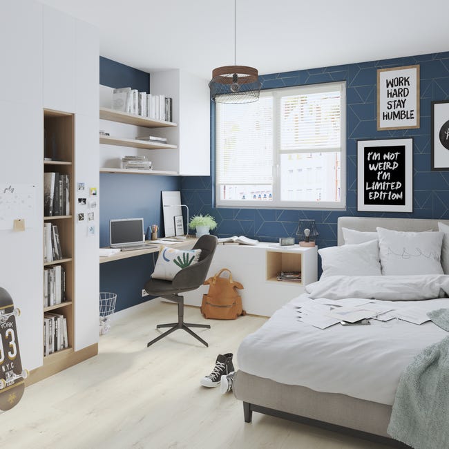 Leroymerlin Pavimento laminato ARTENS DESIGN Nisbet bianco Sp 8mm Offerta