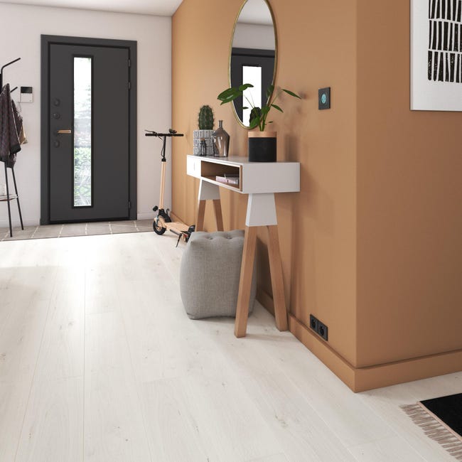 Leroymerlin Pavimento laminato ARTENS DESIGN Nisbet bianco Sp 8mm Offerta