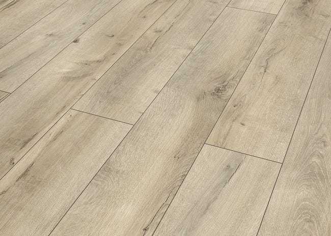Leroymerlin Pavimento laminato ARTENS Oak beige resistente all'acqua Sp 8mm Economico