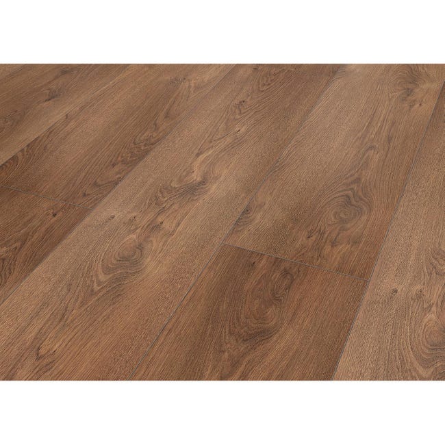 Leroymerlin Pavimento laminato ARTENS Oak redbrown marrone resistente all'acqua Sp 8mm Spedizione gratuita