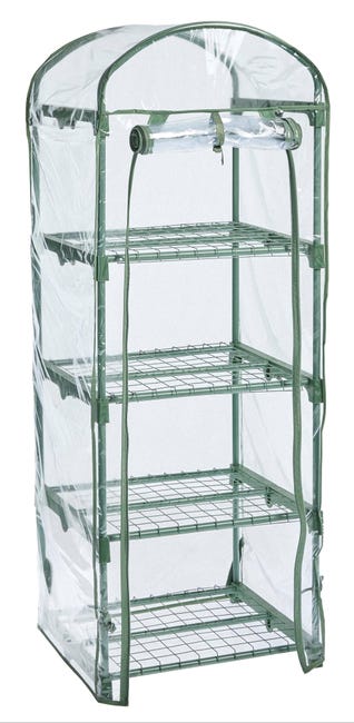 Leroymerlin Serra da balcone VERDEMAX Primula 4 ripiani 50 x 45 x 135 cm Offerta Giorno del Papà
