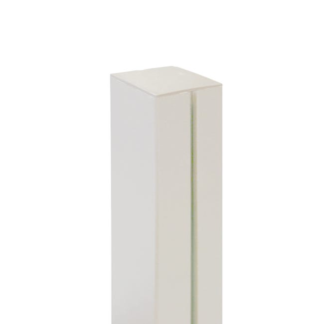 Leroymerlin Palo in ALLUMINIO NORTENE MOSAIC/PRIVAT quadrato H 120 cm x L 6 cm x L 6 cm bianco Smaltimento dello stoccaggio
