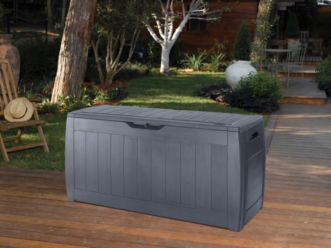 Leroymerlin Baule KETER Hollywood in polipropilene antracite L 118 x H 57 x P 45 cm Vendita calda
