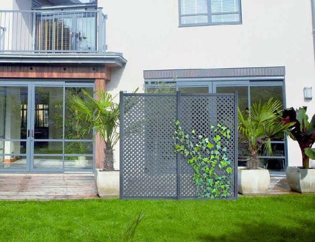 Leroymerlin Palo in ALLUMINIO NORTENE MOSAIC/PRIVAT quadrato H 215 cm x L 6 cm x L 6 cm grigio Grandi sconti
