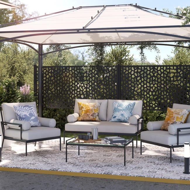 Leroymerlin Traliccio fisso MOSAIC in polipropilene grigio L 100 X H 200 cm 5 mm Enormi risparmi