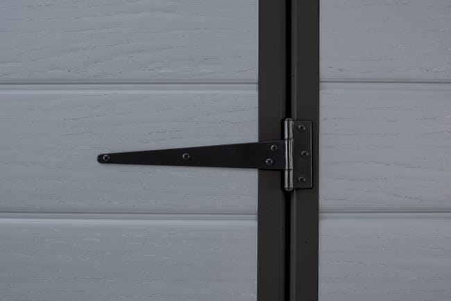 Leroymerlin Casetta da giardino KETER in polipropilene Exclusive Grigio chiaro con porta doppio battente superficie totale 2.81 m² e spessore parete 16 mm Rilascio limitato