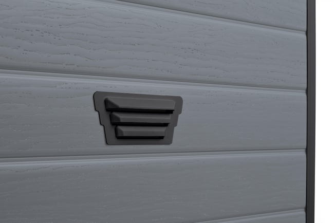 Leroymerlin Casetta da giardino KETER in polipropilene Exclusive Grigio chiaro con porta doppio battente superficie totale 2.81 m² e spessore parete 16 mm Rilascio limitato