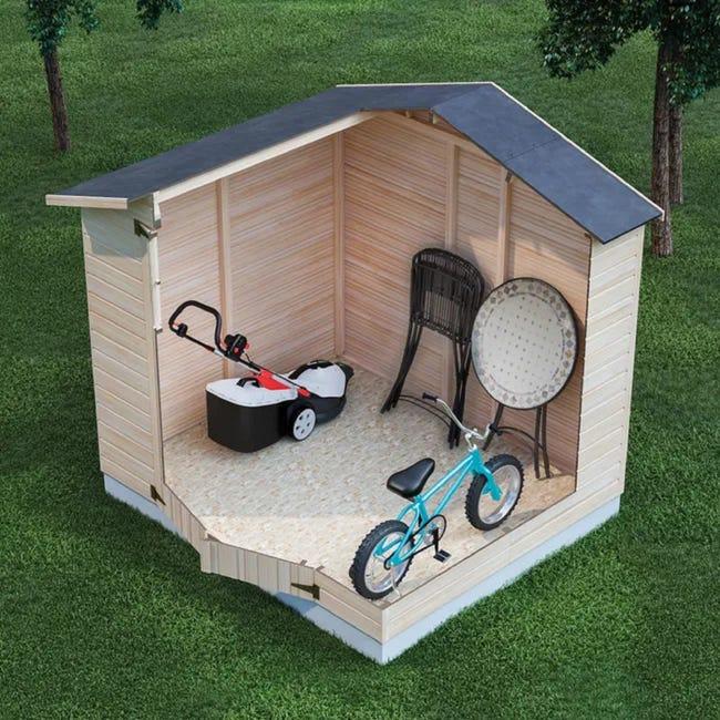 Leroymerlin Casetta da giardino DECOR ET JARDIN in legno Iris con porta doppio battente superficie totale 4.61 m² e spessore parete 12 mm Latest stili