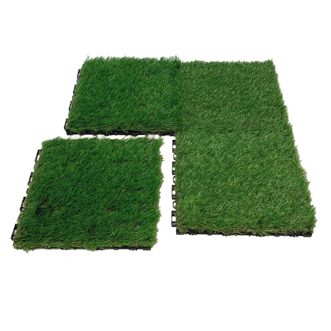 Leroymerlin Piastrelle ad incastro 4F GROUP Erba 9 pezzi in pvc 30 x 30 cm Sp 30 mm verde Ultimi due giorni