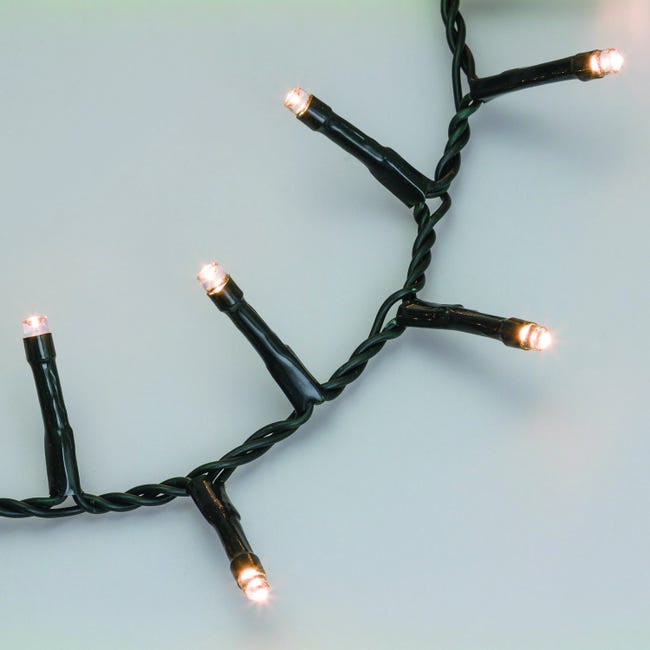 Leroymerlin Catena luminosa 2000 lampadine LED bianco caldo Led Mini cluster 40.5 m Only for today