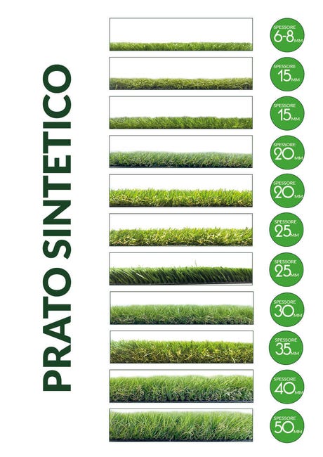 Leroymerlin Erba artificiale 30 mm 4F GROUP Deluxe al rotolo 5 x 2 m 10 m² Sostegno trimestrale